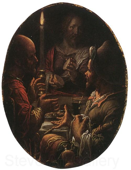 Joachim Wtewael Supper at Emmaus Spain oil painting art